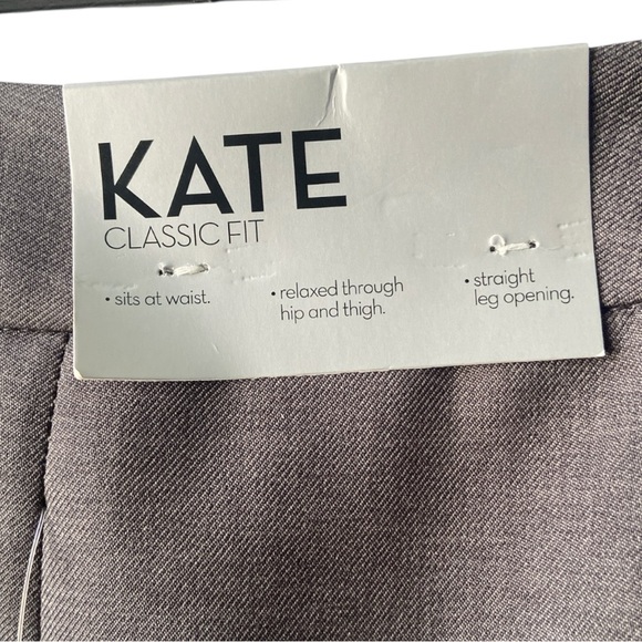 KASPER WOMEN’S CHARCOAL KATE CLASSIC FIT PANTS SIZE 10P - Picture 5 of 10